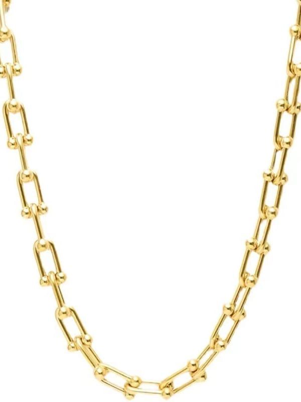 Minimalist Cuban link necklace in solid 925 sterling silver, hallmarked 925, rhodium-finished and hypoallergenic.