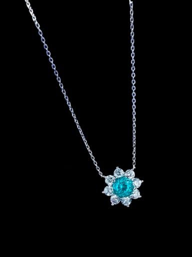 Natural Stone Flower Necklace