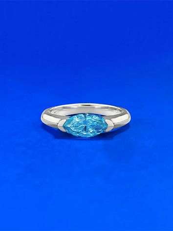 Natural Stone Geometric Ring