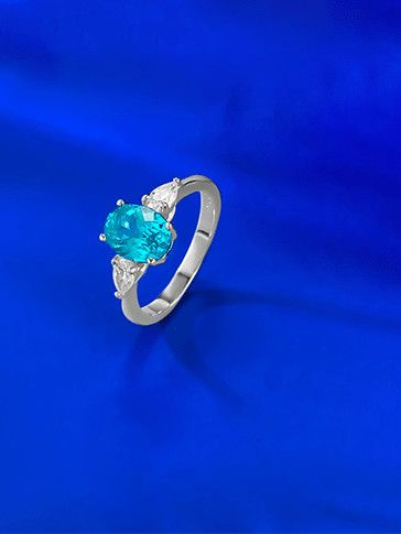 Natural Stone Geometric Ring
