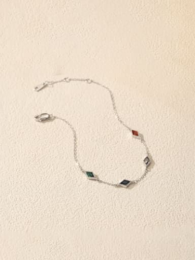 Geometric Dainty Link Bracelet