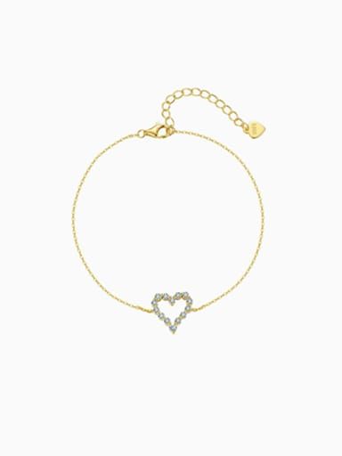 925 sterling silver bracelet with VVS1 moissanite flower design, hallmarked 925, hypoallergenic rhodium-finished luxury jewel