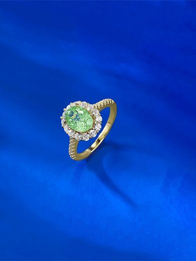 new arrival 925 Sterling Silver Natural Stone Flower Luxury Cocktail Ring R528 in solid 925 sterling silver