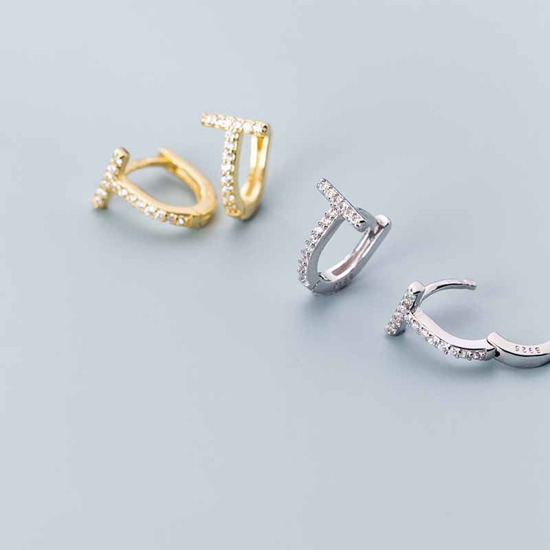Office Shape Leverback Earrings