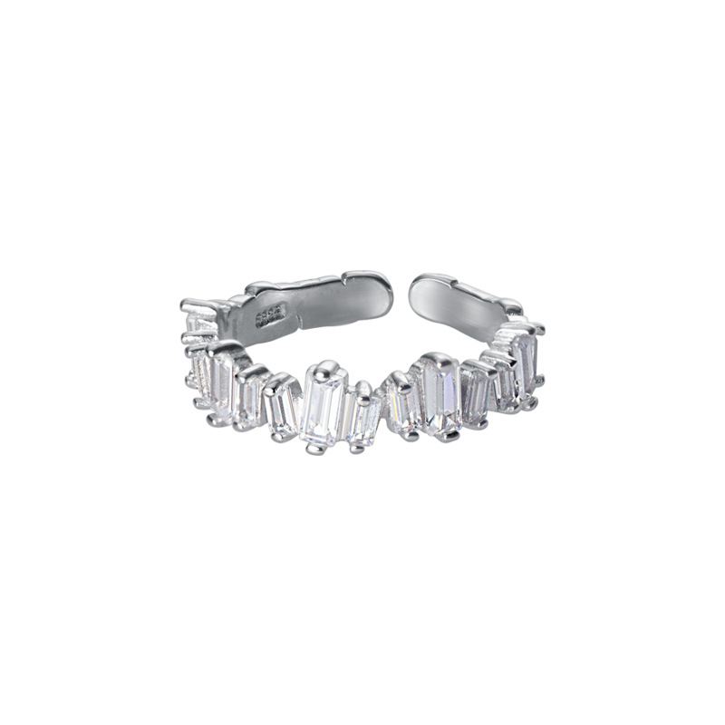 Modern Rectangle Shining Ring