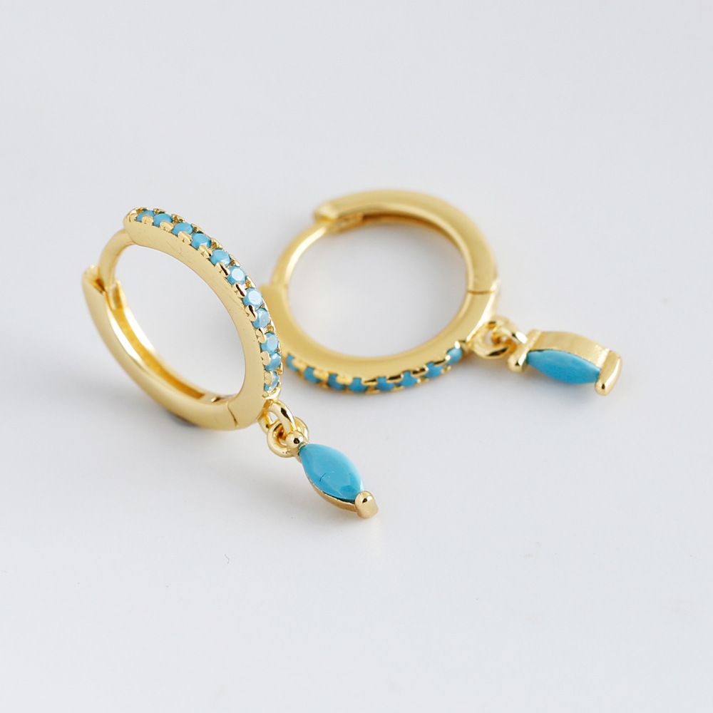 Oval Teardrop Shaped Earrings