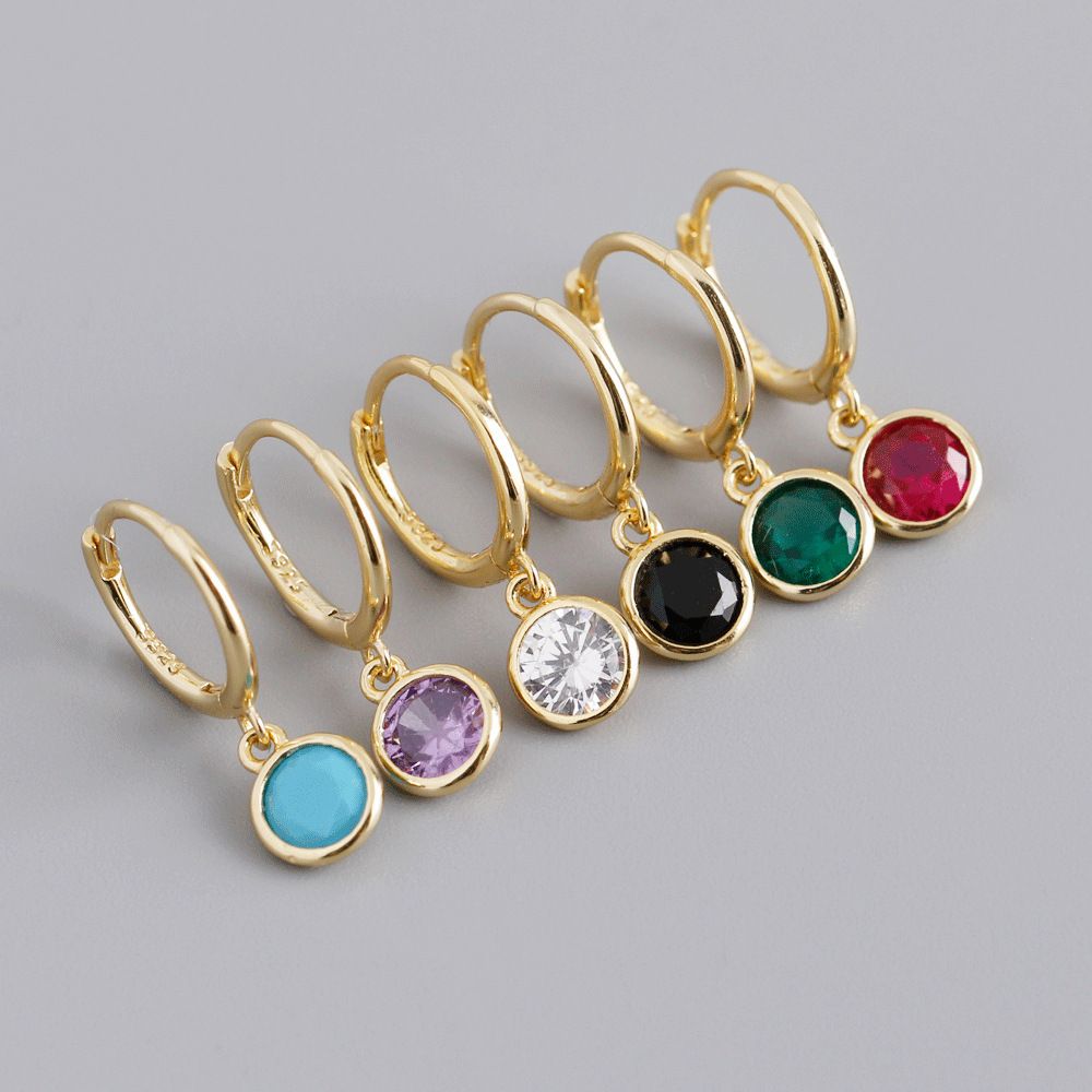 Geometric Round Earrings