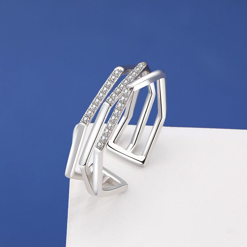 Modern Hollow Twisted Ring