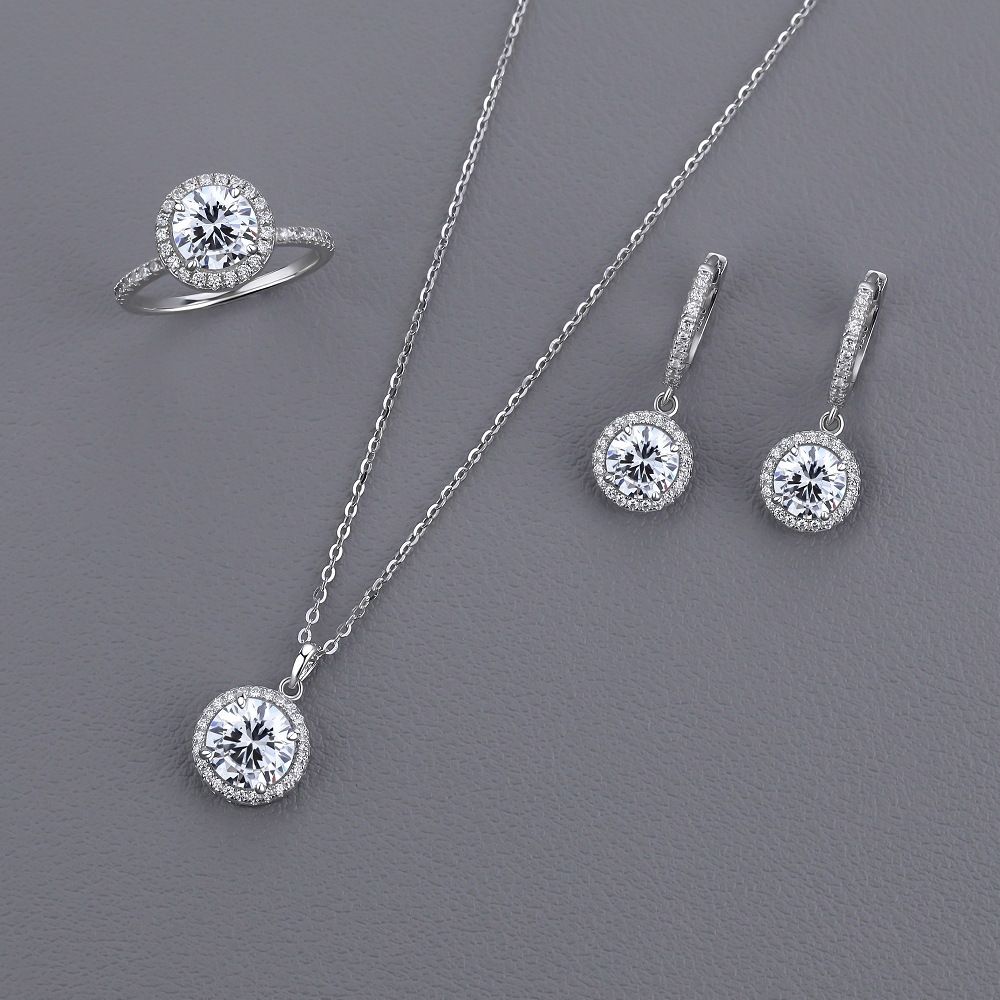 Elegant Shining Round Earrings