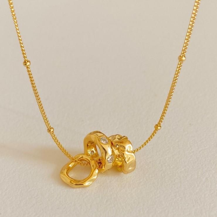Elegant Geometric Beaded Pendant