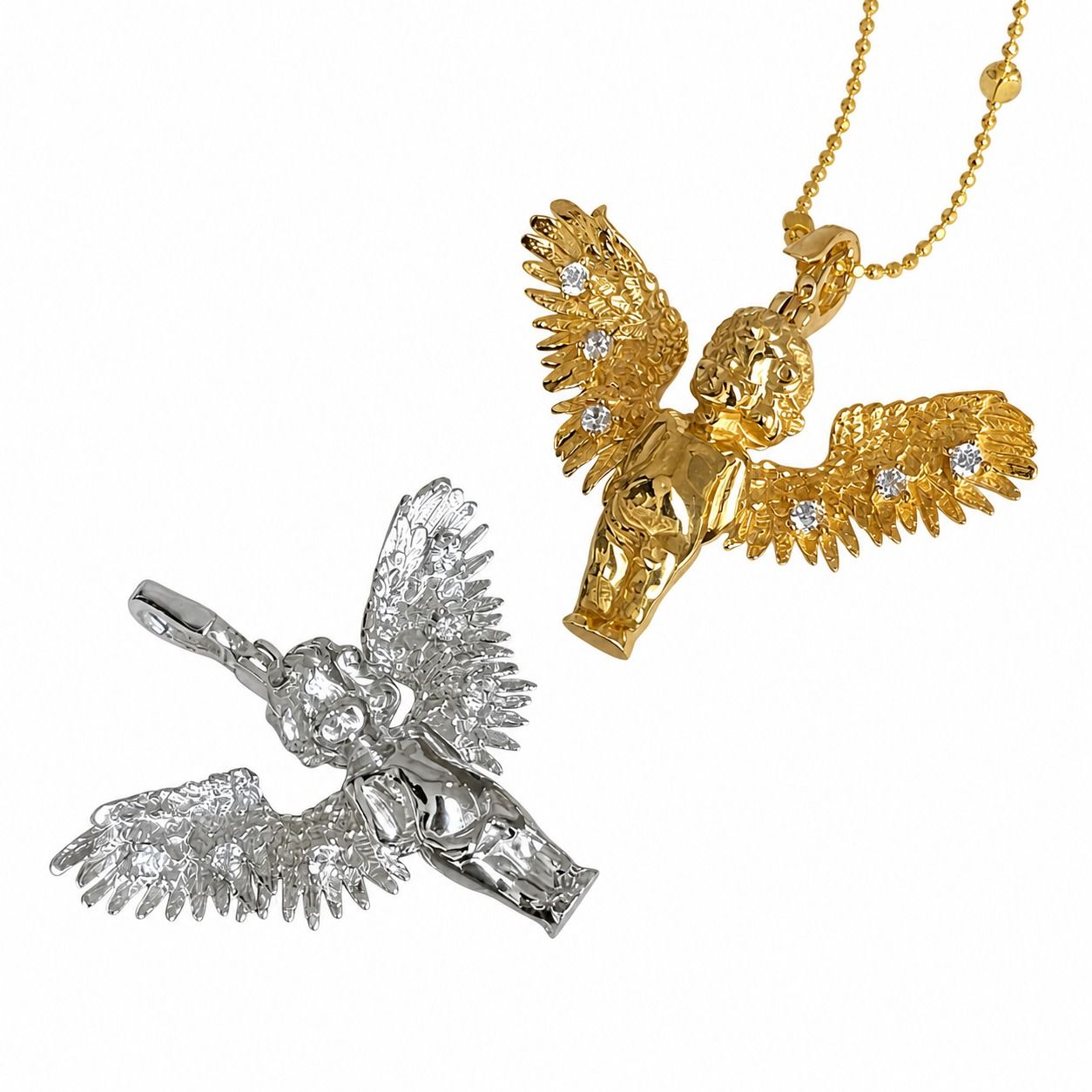 Winged Cupid Angel Pendant