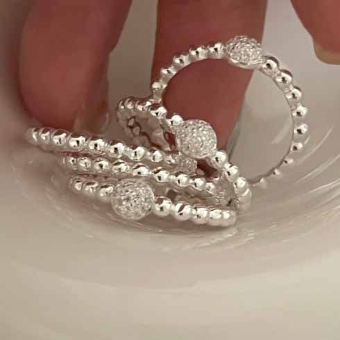 Masculine Round Beads Ring