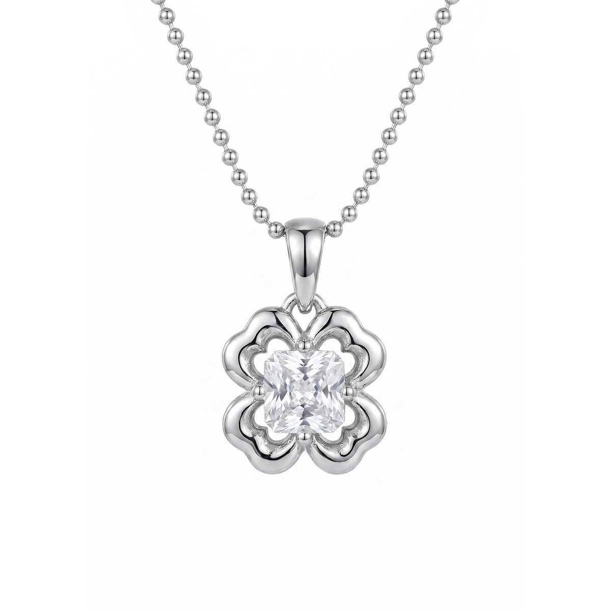 Clover Flower Ball Necklace