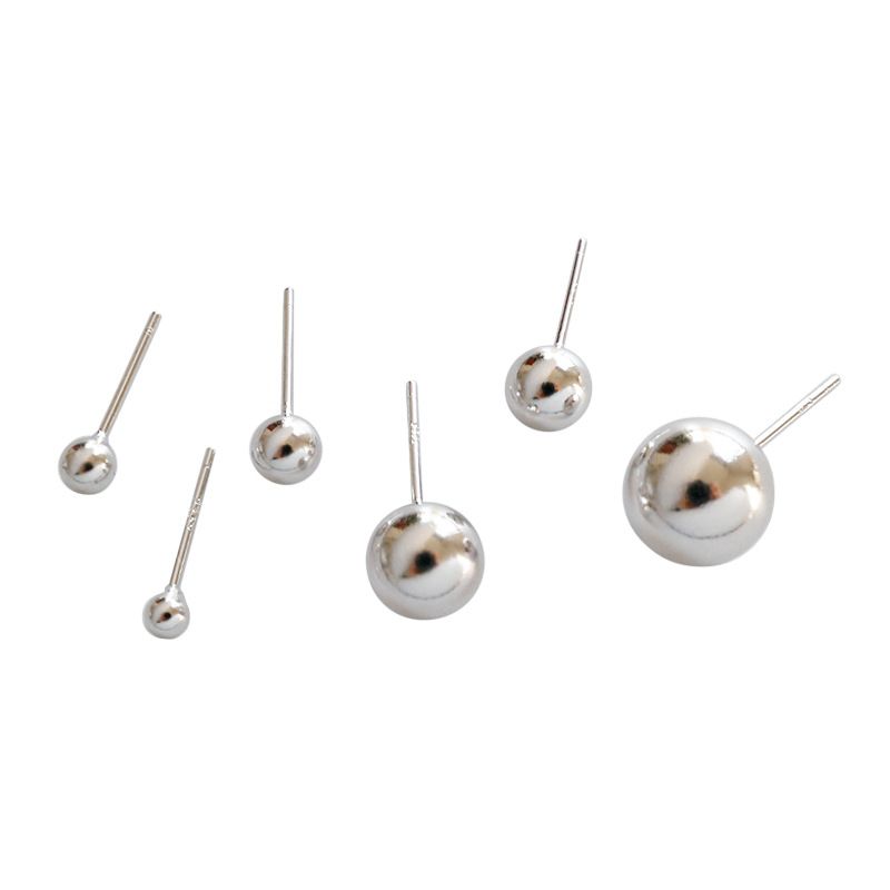 Smooth Round Bead Earrings · 10mm