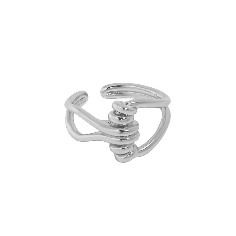 Minimalism Twist Knot Ring