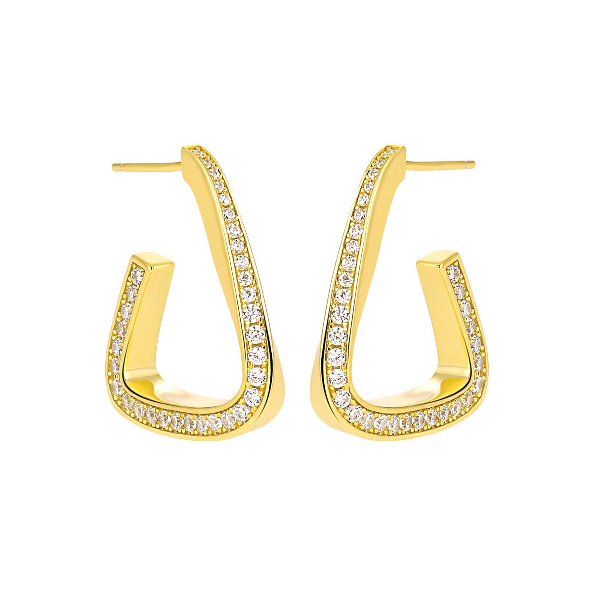 Lady Geometry Twisted Earrings