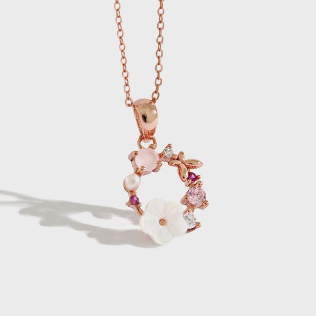 Beautiful Pink Shell Necklace