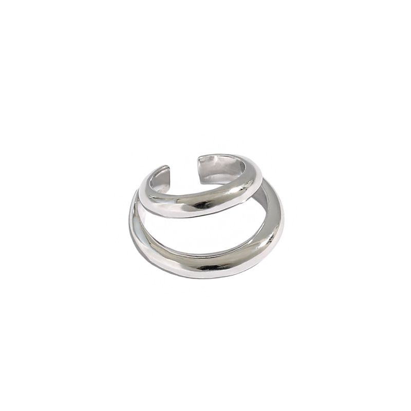 Double Layer Circle Earrings