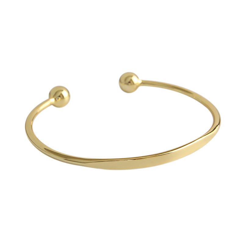 Simple Beads Open Bracelet