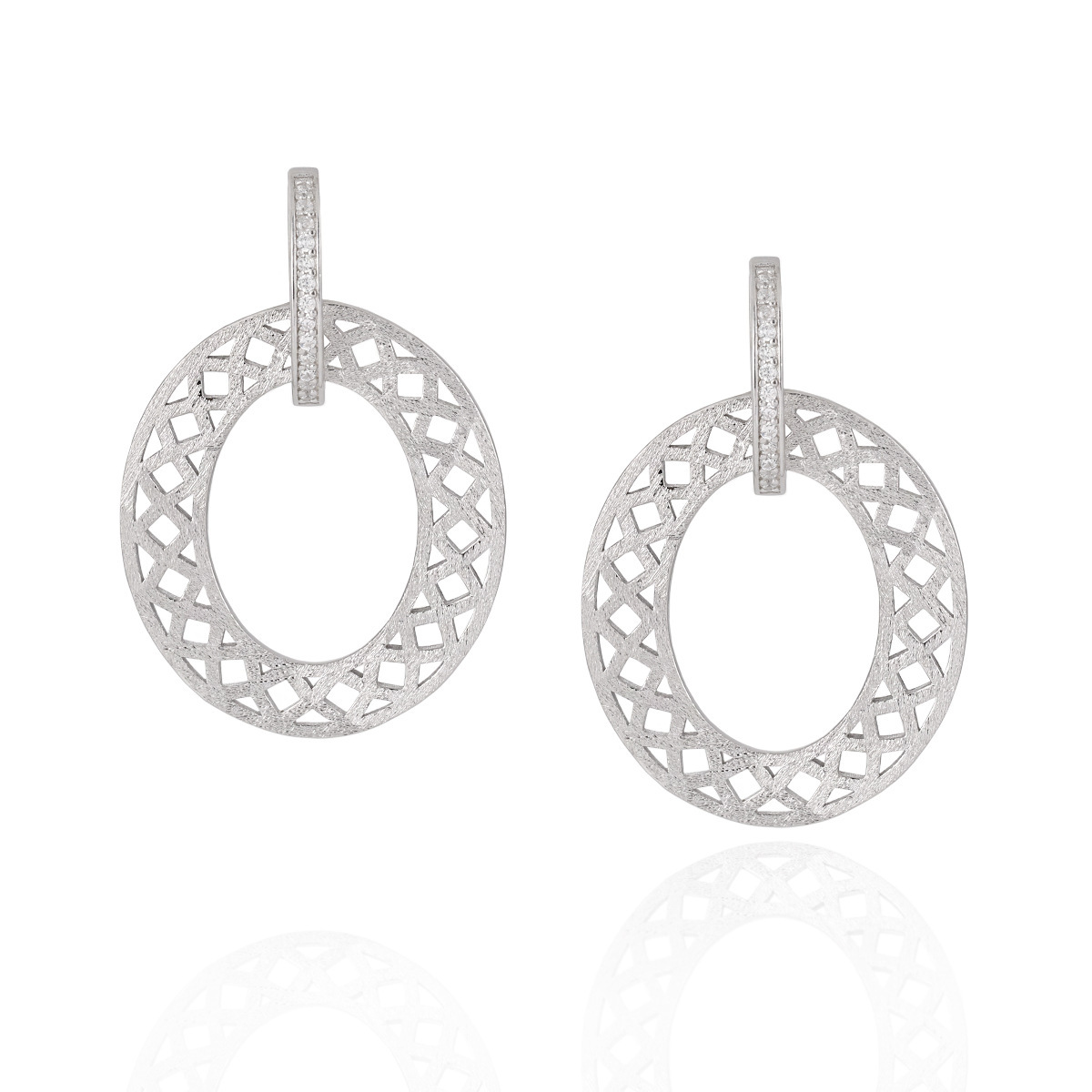 Party Geometry Frosted Earrings