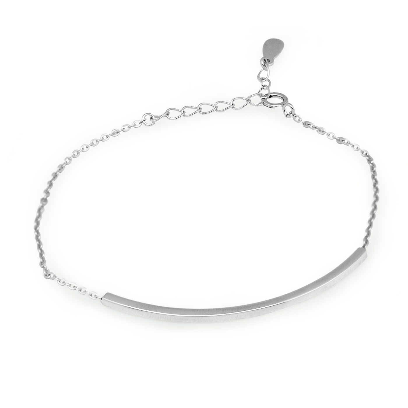 Solid Bracelet · White Gold