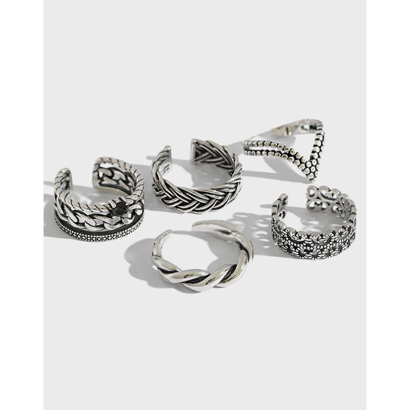 Vintage Twisted Flower Ring
