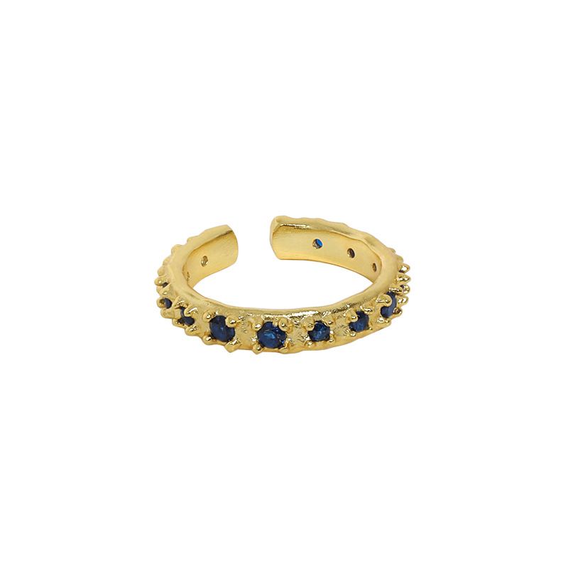 Modern Irregular Blue Ring