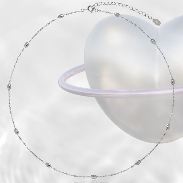 Simple Geometry Oval Necklace