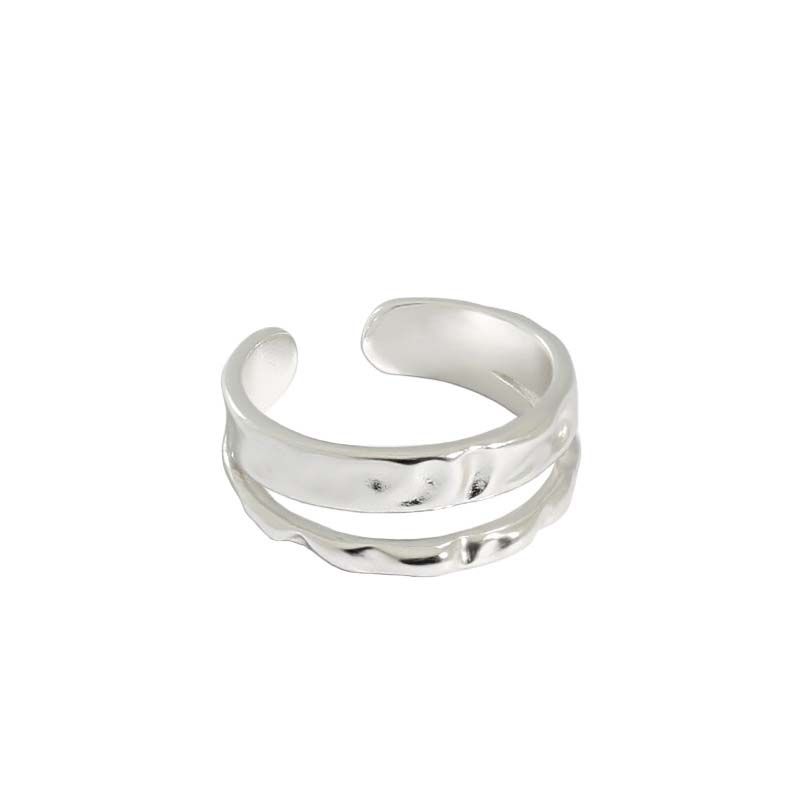 Irregular Double Layer Ring