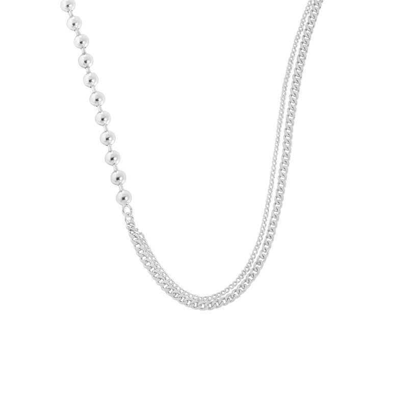 Asymmetry Beads Chain Necklace