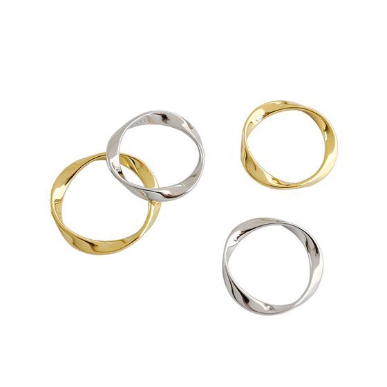 Minimalism Geometric Twisted Ring