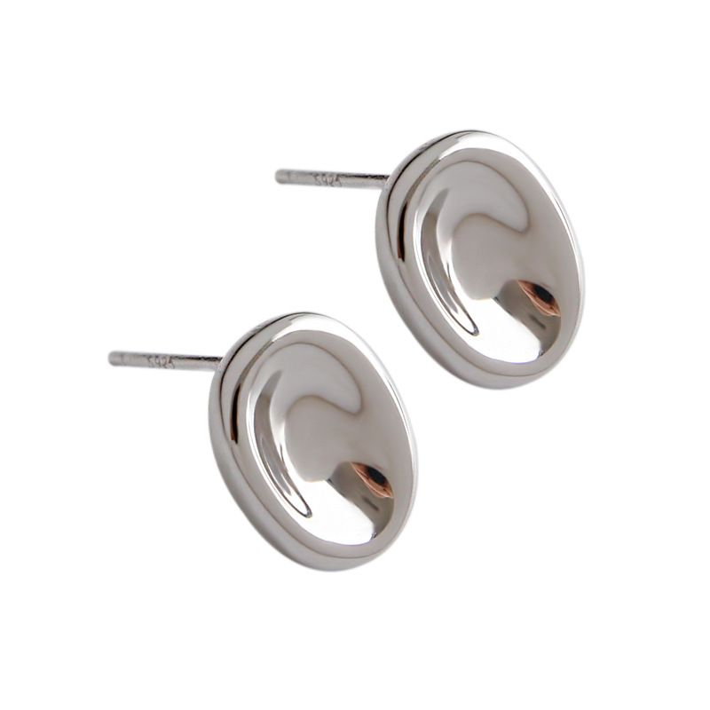 Simple Geometry Ellipse Earrings