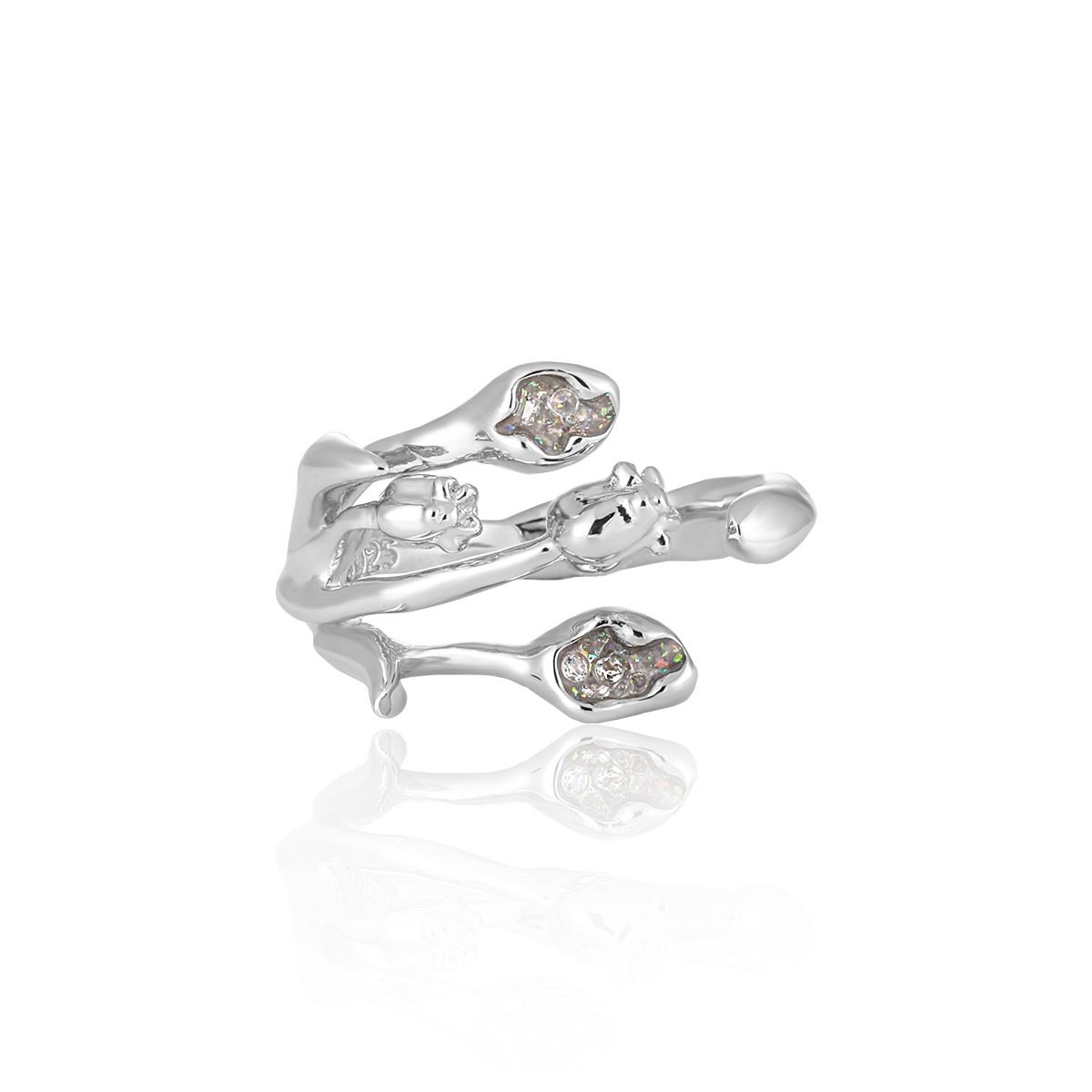 Beautiful Tulip Flowers Ring