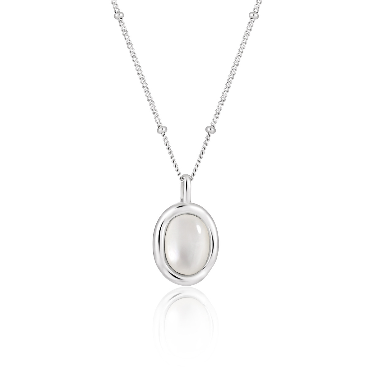 Simple Oval Natural Necklace