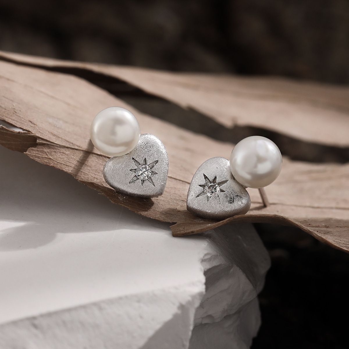 Heart Stud Earrings