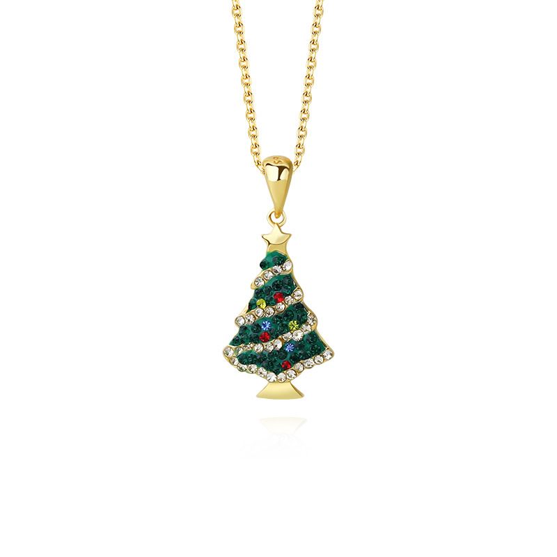 Holiday Colorful Green Necklace