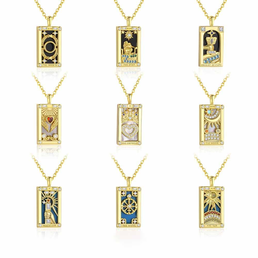 Tarot Card Geometry Necklace