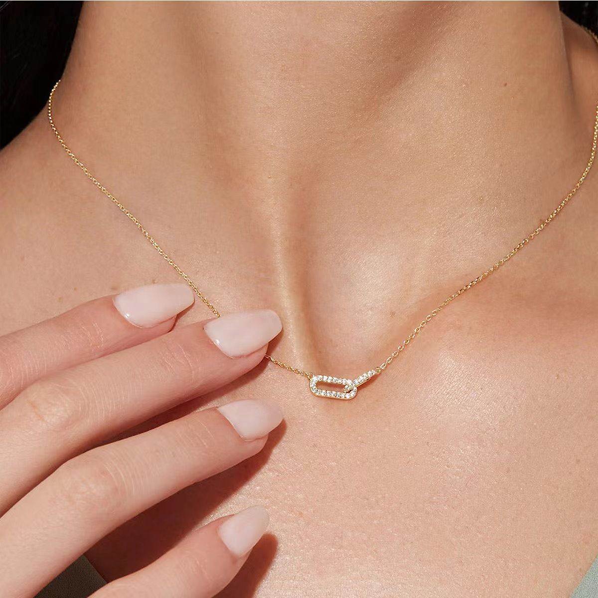 Friend Simple Double Necklace