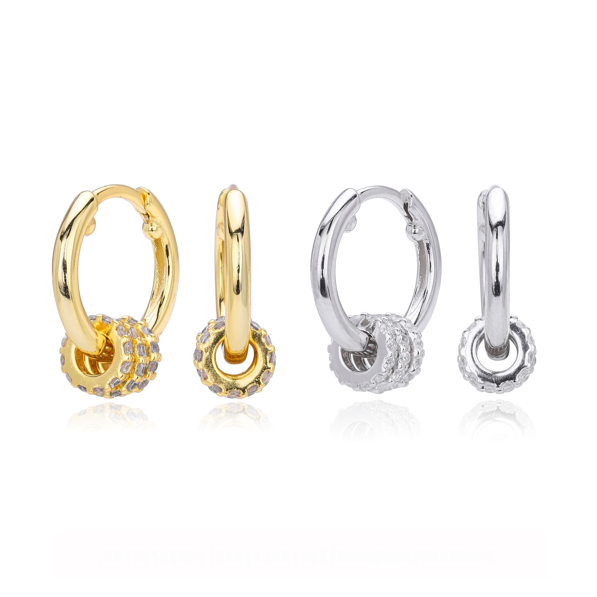 Modern Circle Design Earrings