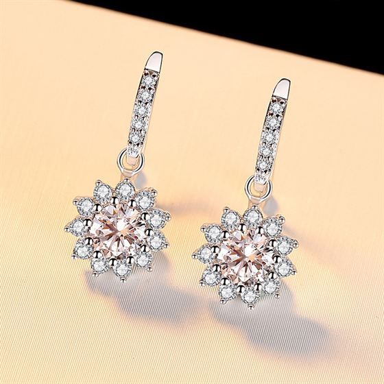 Beautiful Flower Dangling Earrings