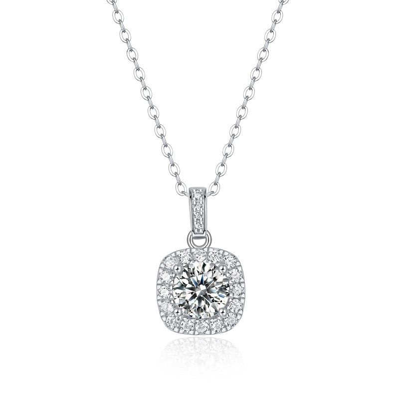Elegant Cushion Cut Necklace