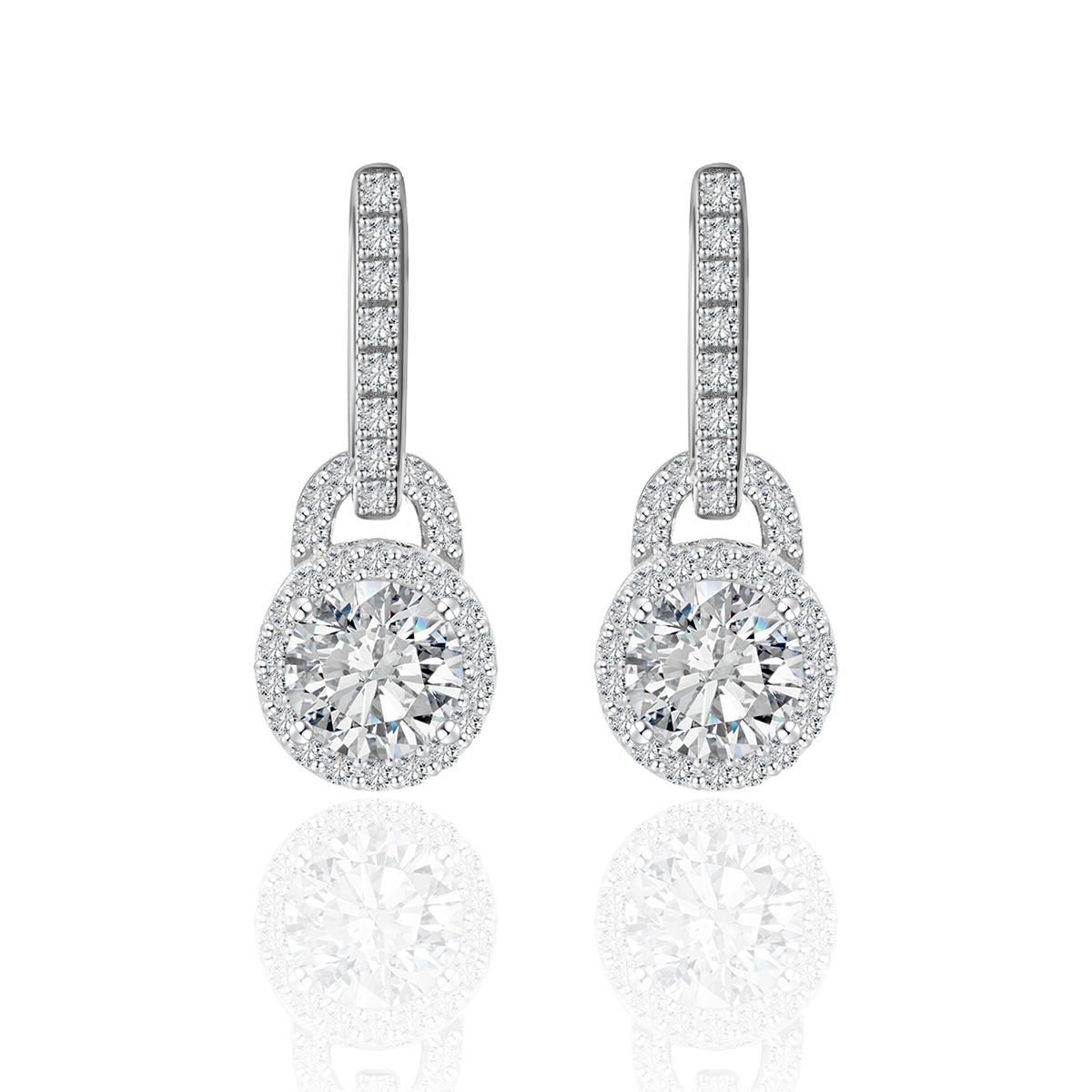 Halo Drop Earrings