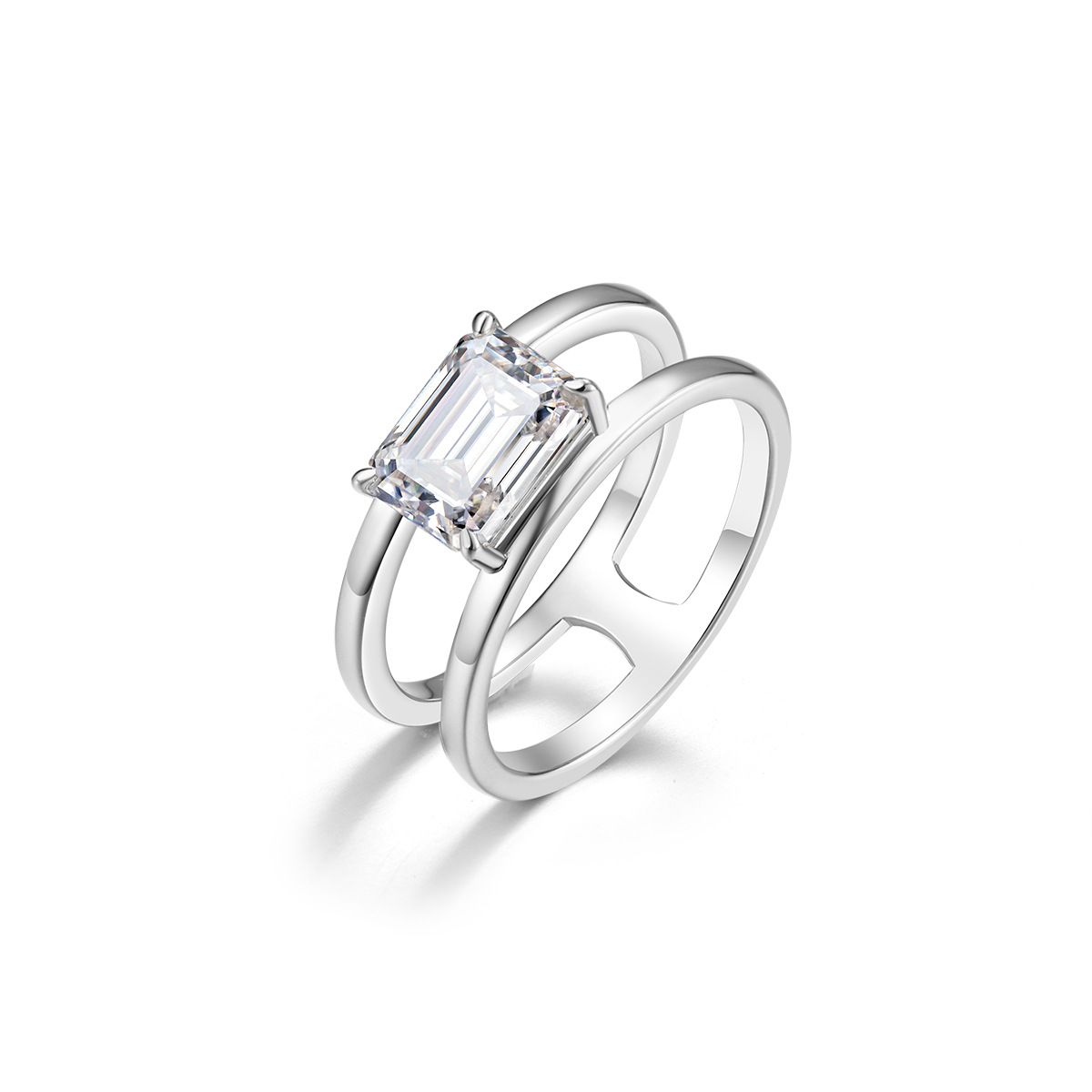 Rectangular Centre Stone Ring
