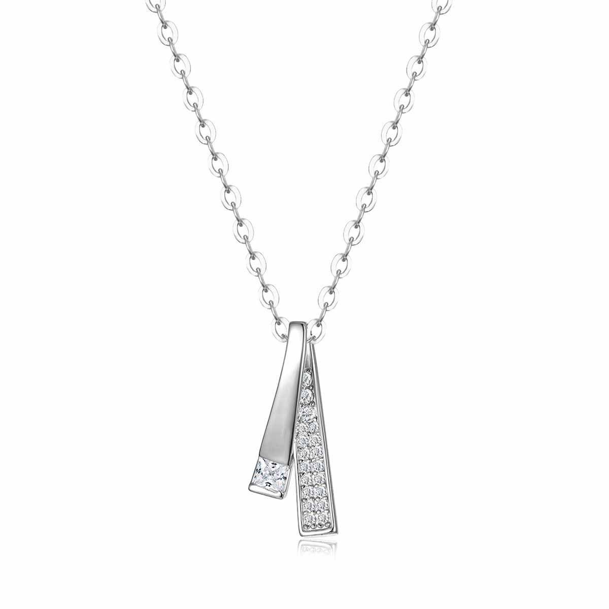 Double Strand Interlaced Necklace