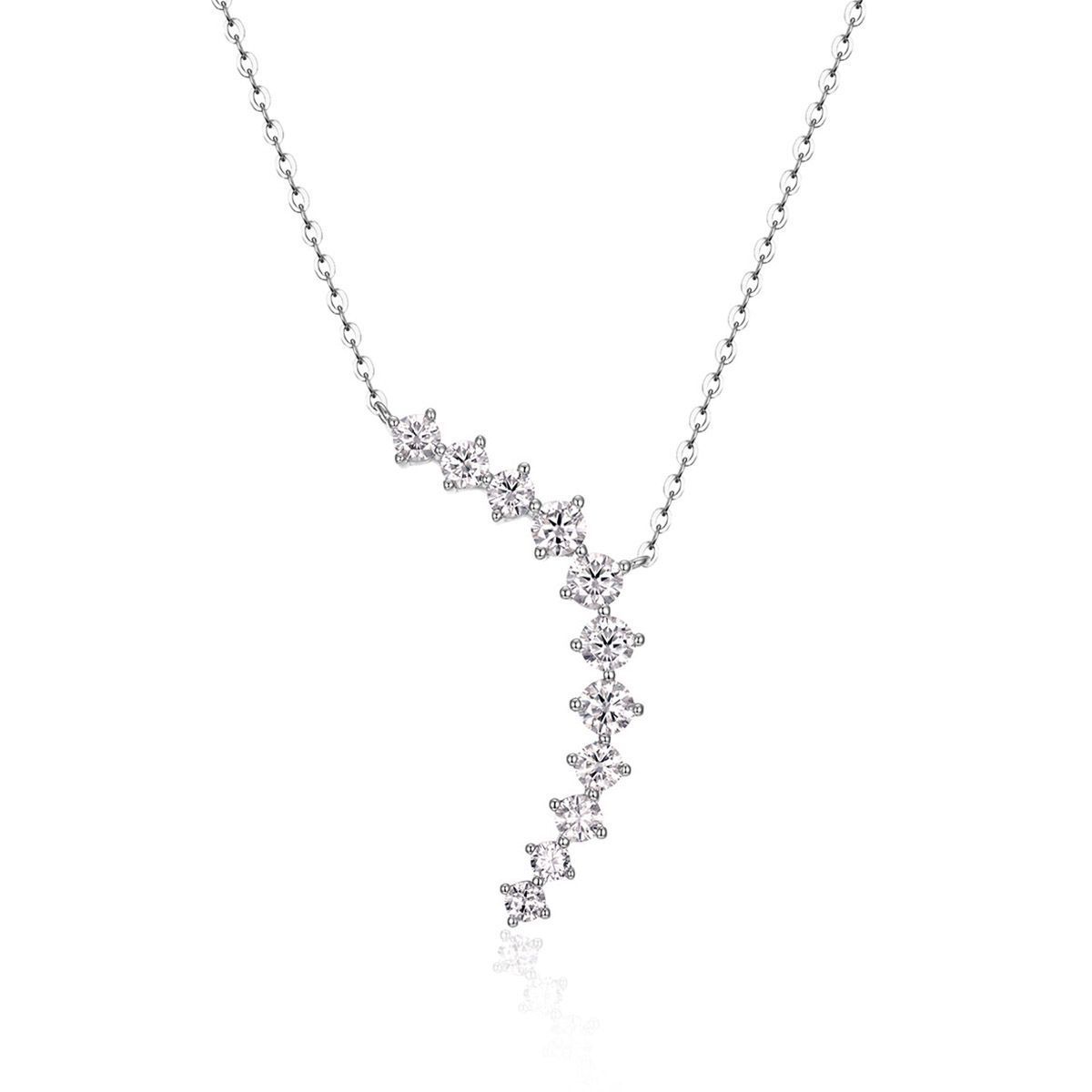 Asymmetrical Wave Geometric Necklace