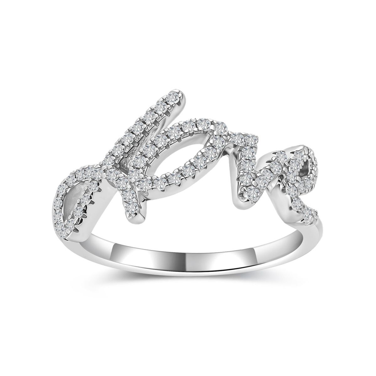 Love Letter Script Ring
