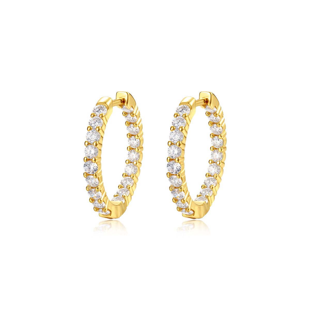 Eternity Huggie Earrings