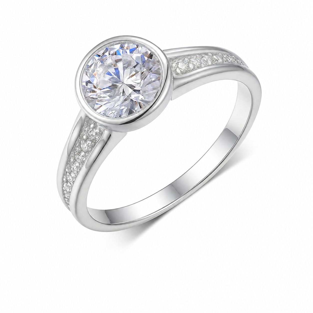 Round Bezel Elegant Ring