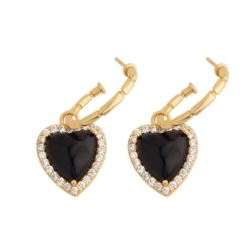 Heart Hoop Earrings