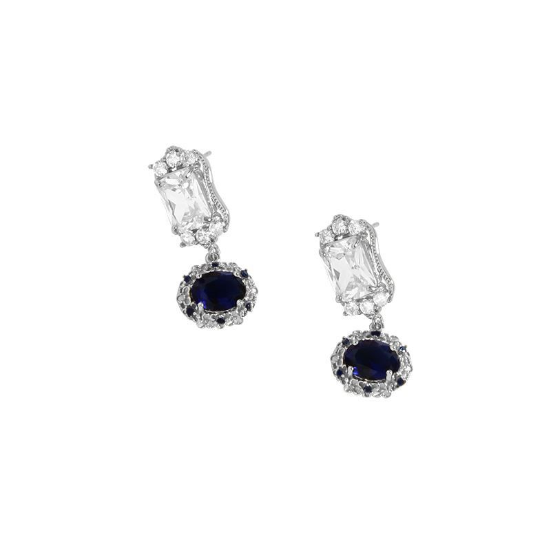 Elegant Rectangle Round Earrings